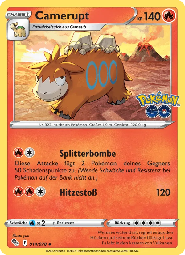 Camerupt · Pokémon GO 014/78