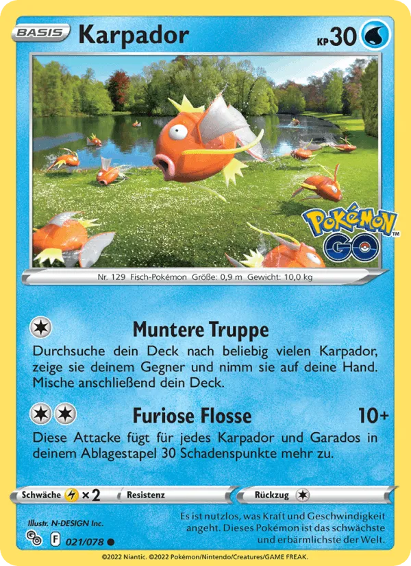 Karpador · Pokémon GO 021/78