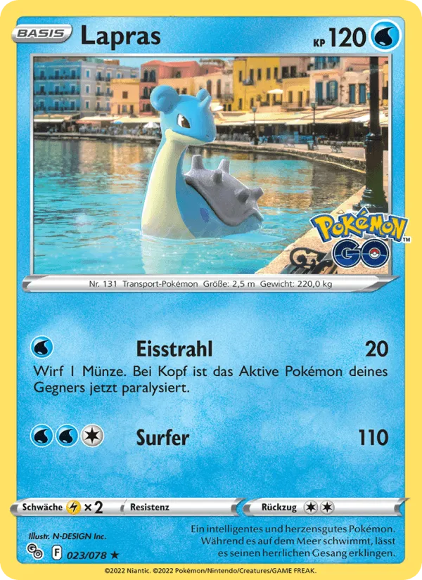 Lapras · Pokémon GO 023/78