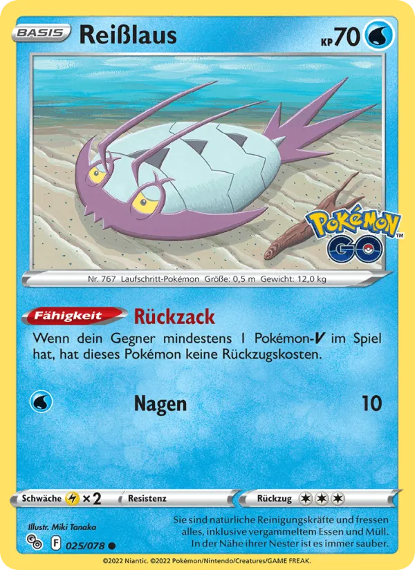 Reißlaus · Pokémon GO 025/78