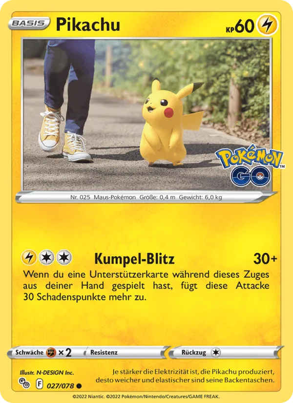 Pikachu · Pokémon GO 027/78