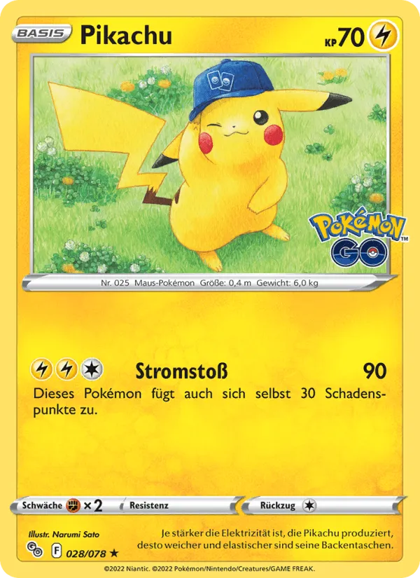 Pikachu · Pokémon GO 028/78