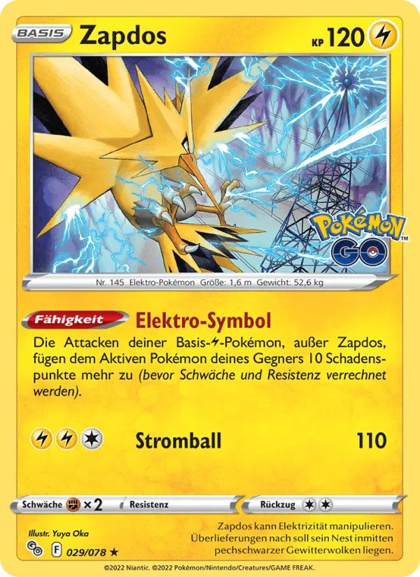Zapdos · Pokémon GO 029/78