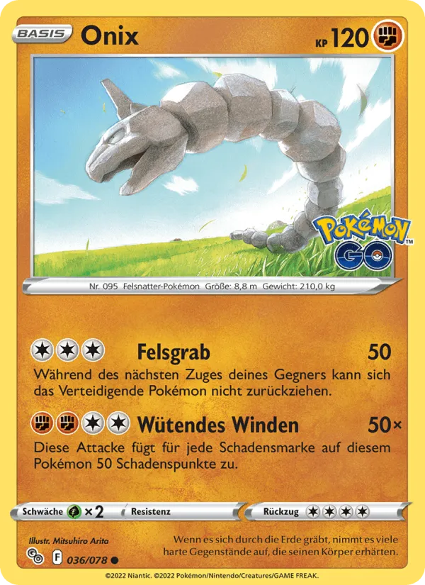 Onix · Pokémon GO 036/78