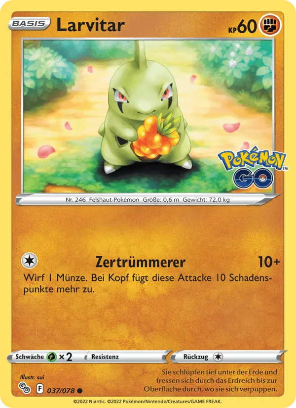 Larvitar · Pokémon GO 037/78