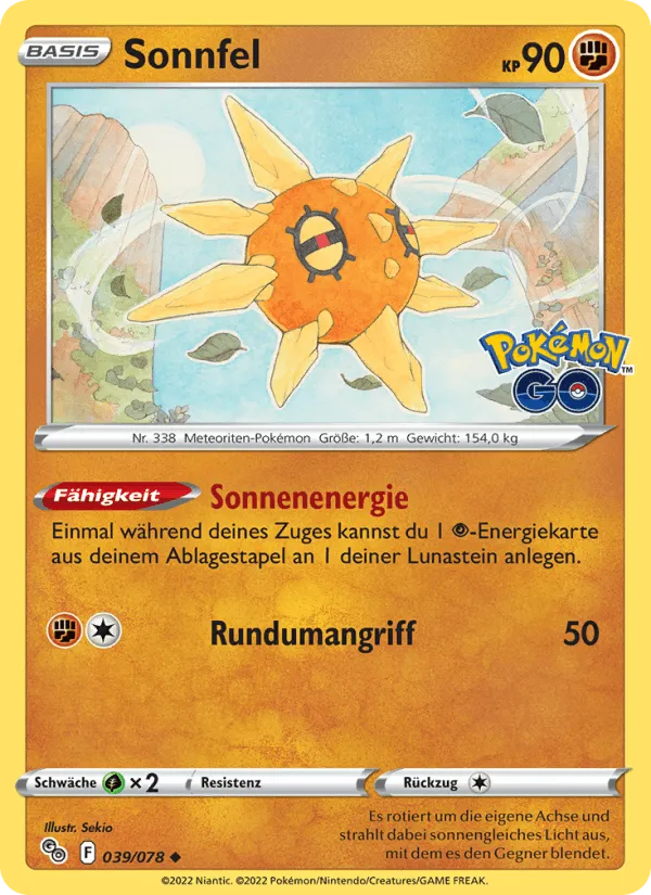 Sonnfel · Pokémon GO 039/78