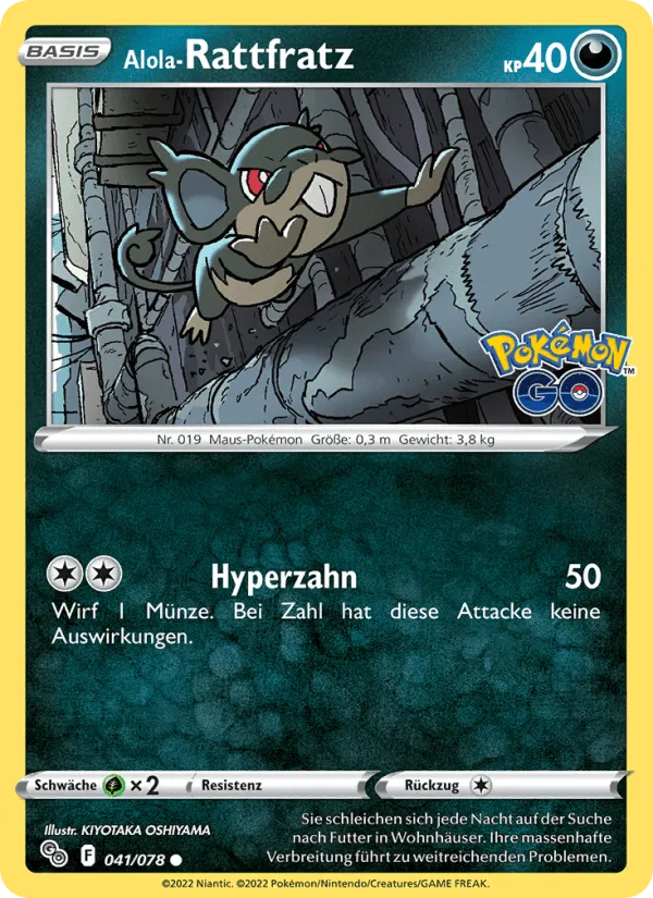 Alola-Rattfratz · Pokémon GO 041/78