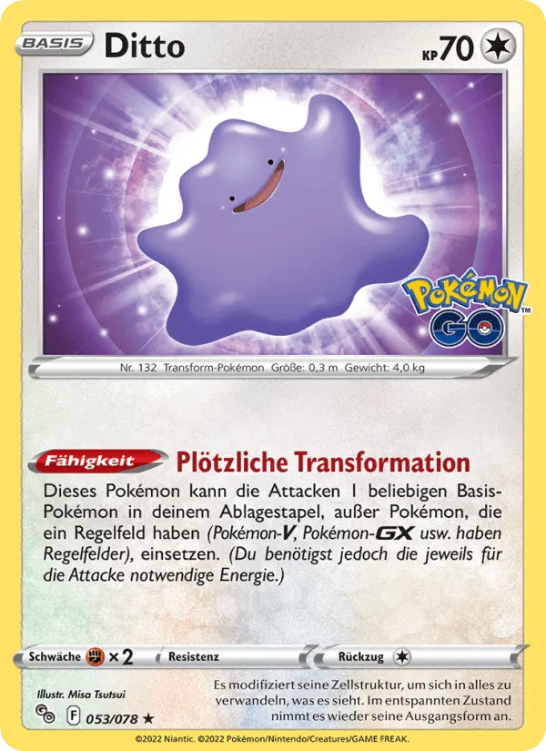 Ditto · Pokémon GO 053/78