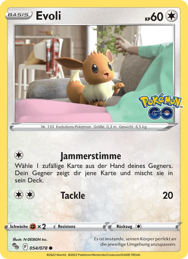 Evoli · Pokémon GO 054/78
