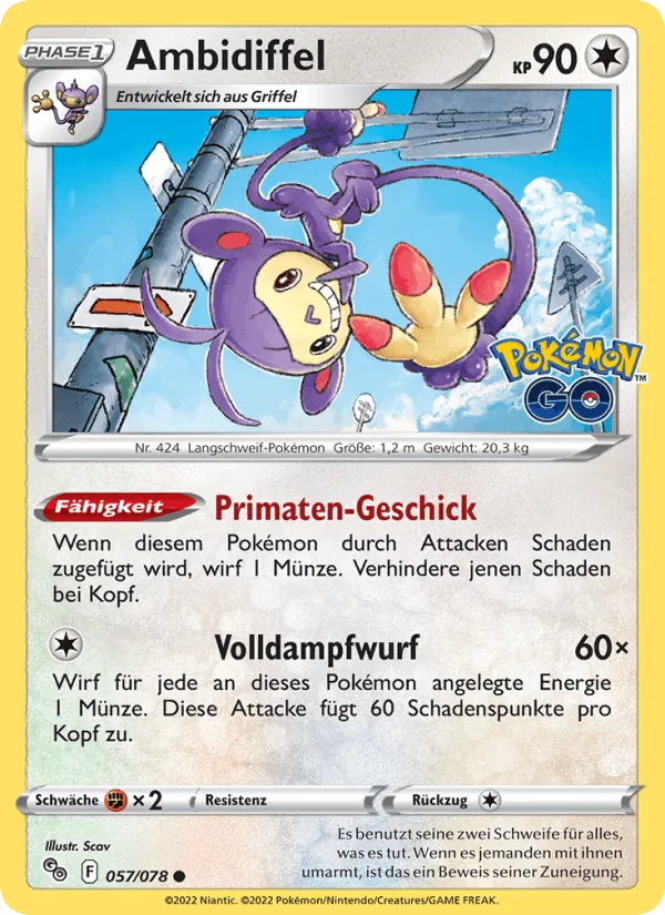 Ambidiffel · Pokémon GO 057/78