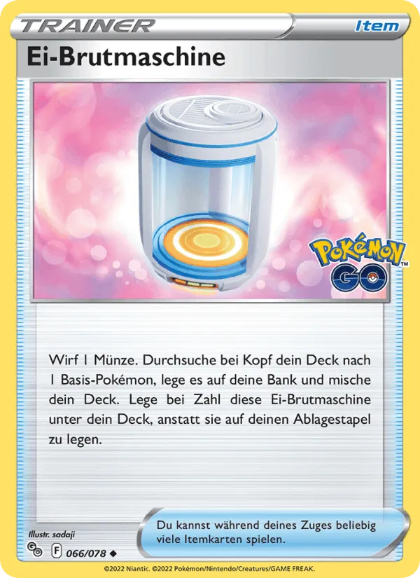 Ei-Brutmaschine · Pokémon GO 066/78