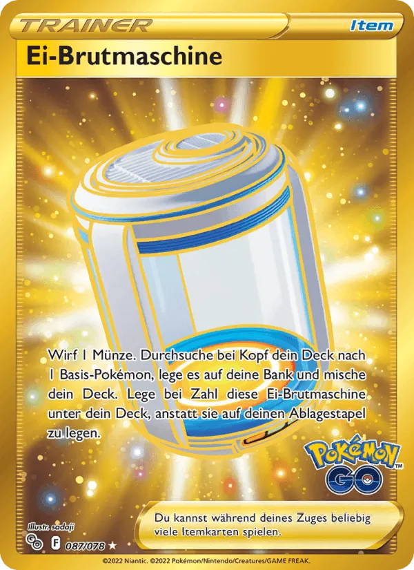 Ei-Brutmaschine · Pokémon GO 087/78