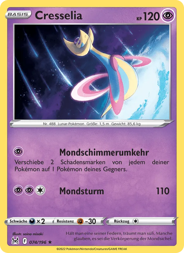 Cresselia · Verlorener Ursprung 074/196