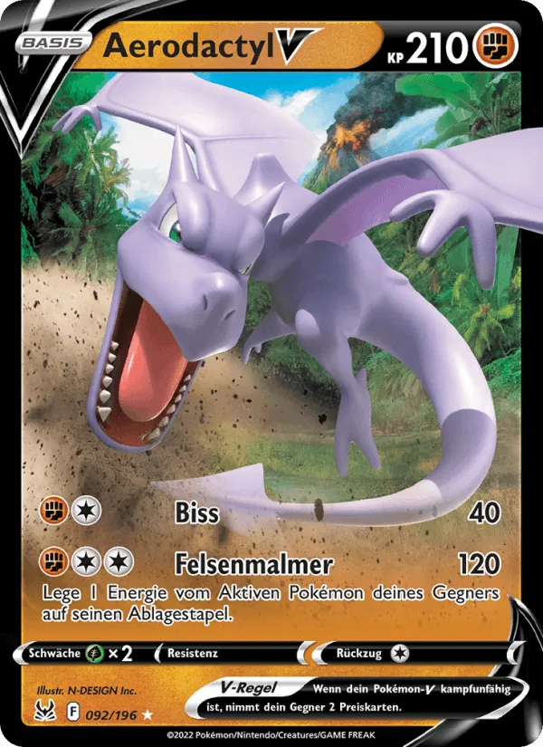 Aerodactyl V · Verlorener Ursprung 092/196