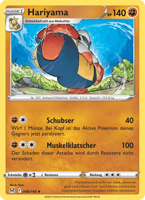 Hariyama · Verlorener Ursprung 098/196