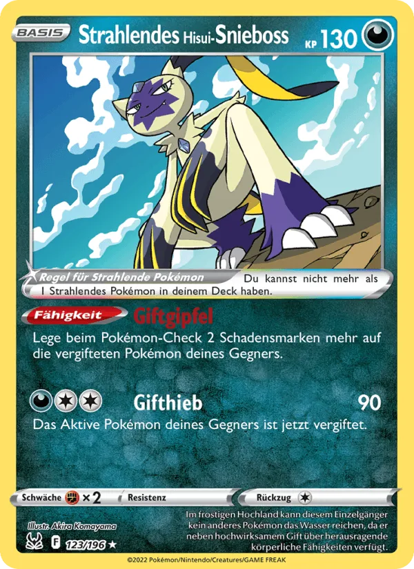 Strahlendes Hisui-Snieboss · Verlorener Ursprung 123/196