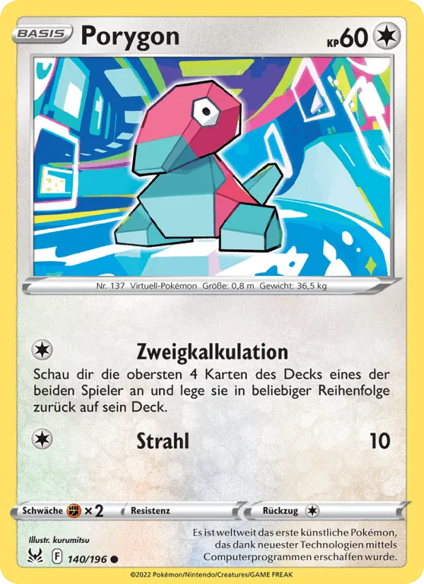 Porygon · Verlorener Ursprung 140/196