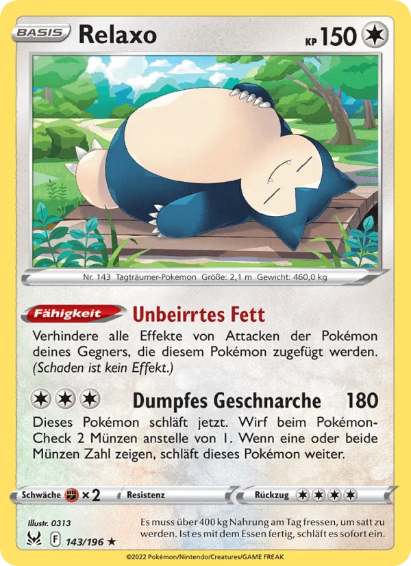 Relaxo · Verlorener Ursprung 143/196