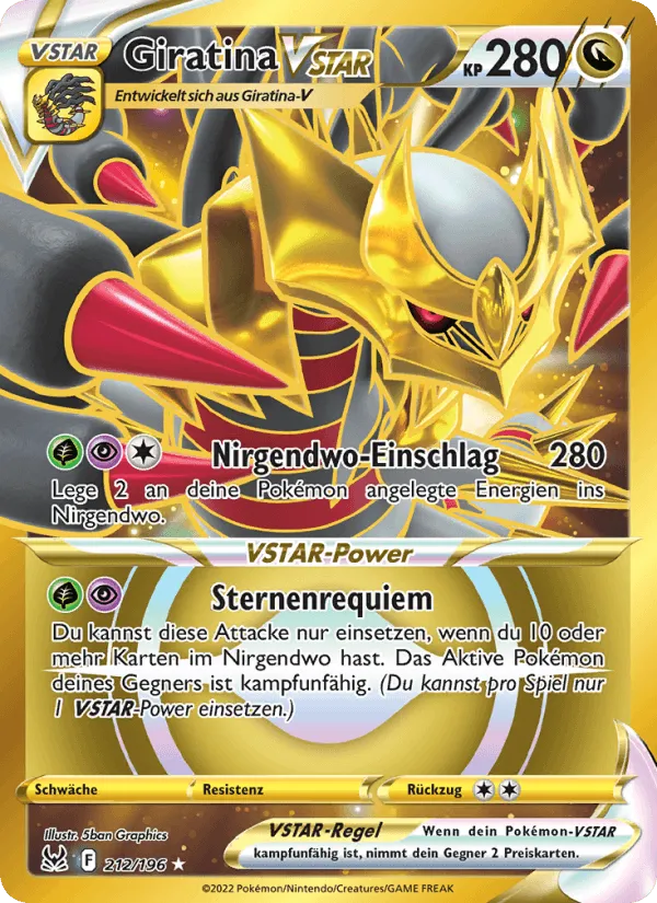 Giratina VSTAR · Verlorener Ursprung 212/196