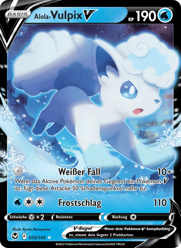 Alola Vulpix-V · Silberne Sturmwinde 033/195