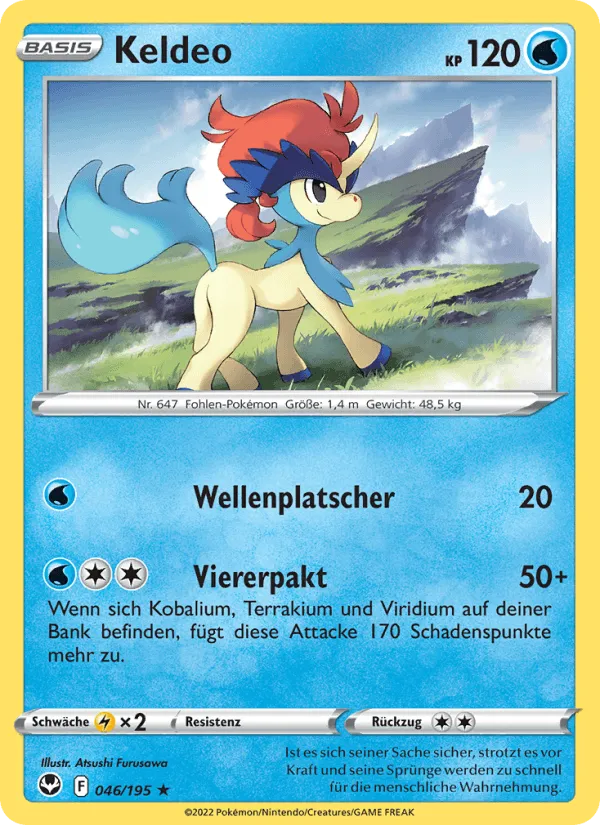 Keldeo · Silberne Sturmwinde 046/195