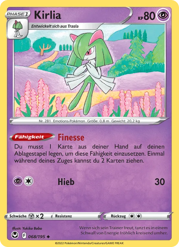Kirlia · Silberne Sturmwinde 068/195