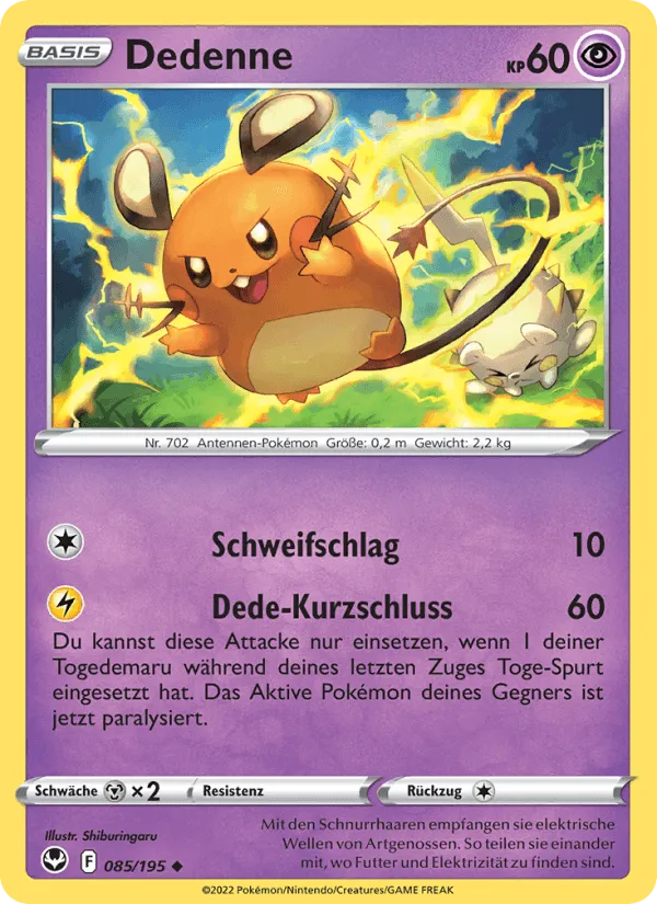 Dedenne · Silberne Sturmwinde 085/195