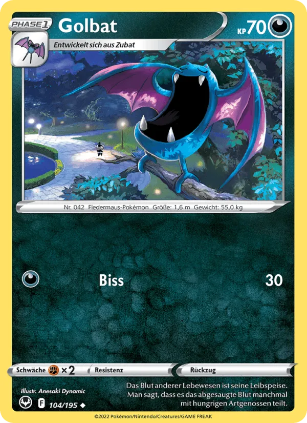 Golbat · Silberne Sturmwinde 104/195