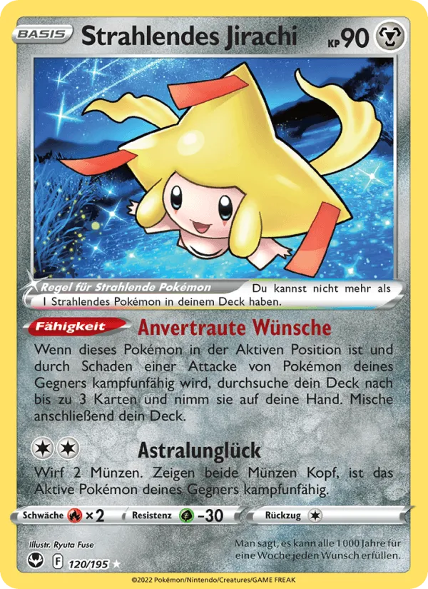 Strahlendes Jirachi · Silberne Sturmwinde 120/195