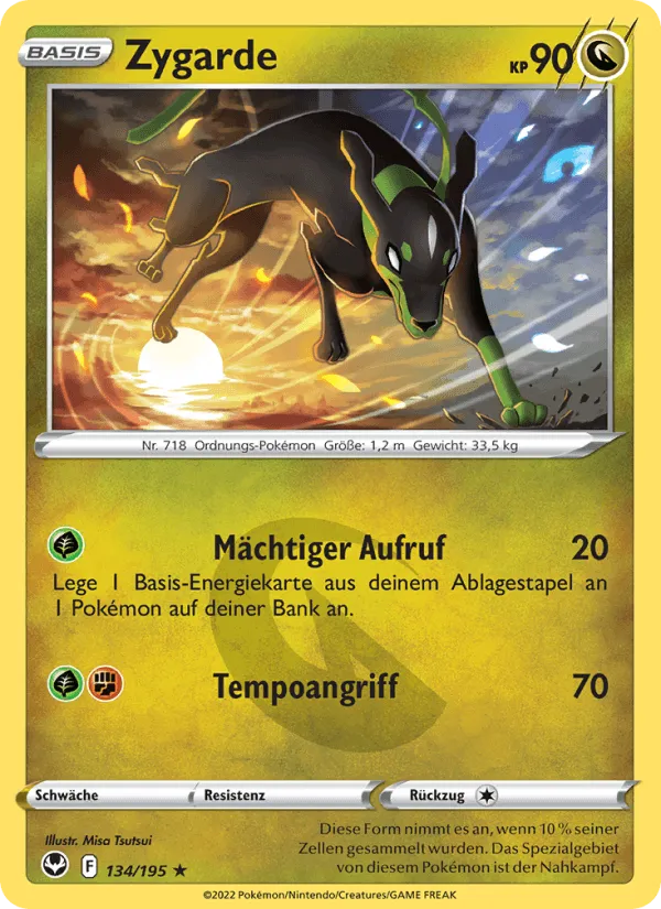 Zygarde · Silberne Sturmwinde 134/195