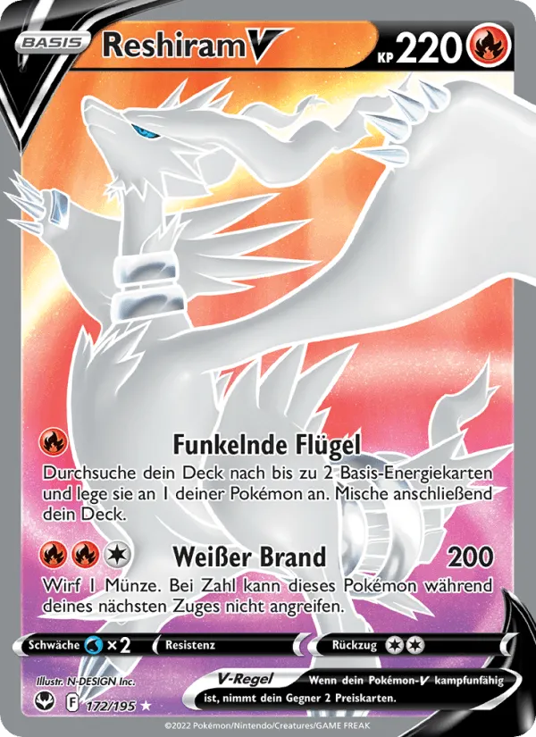Reshiram V · Silberne Sturmwinde 172/195