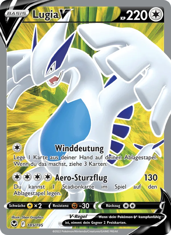 Lugia V · Silberne Sturmwinde 185/195