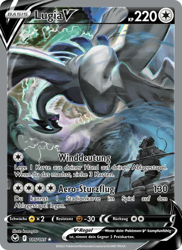 Lugia V · Silberne Sturmwinde 186/195