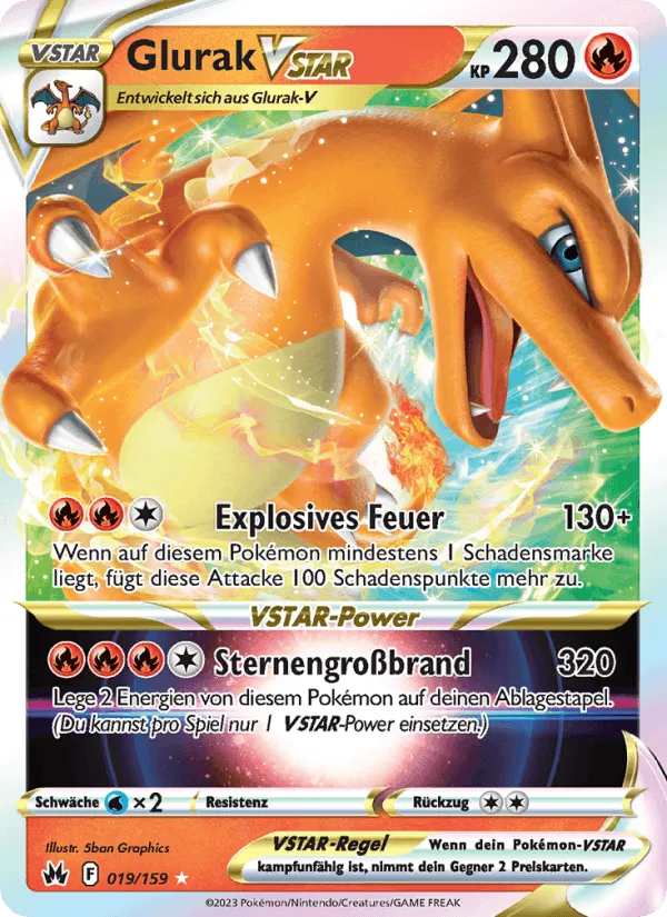 Glurak VSTAR · Zenit der Könige 019/159