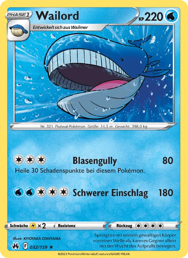 Wailord · Zenit der Könige 032/159