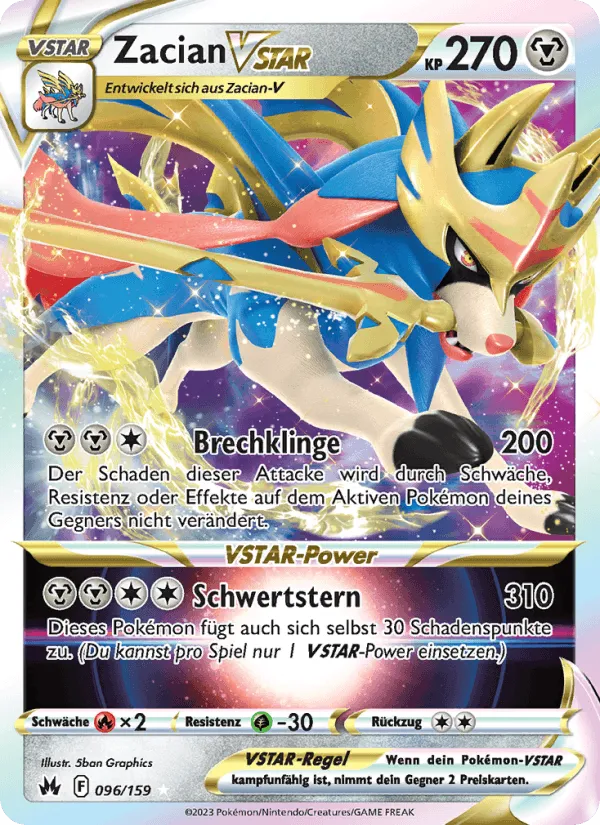 Zacian VSTAR · Zenit der Könige 096/159