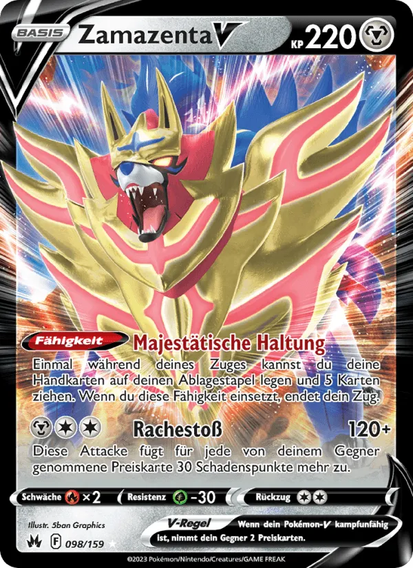 Zamazenta V · Zenit der Könige 098/159
