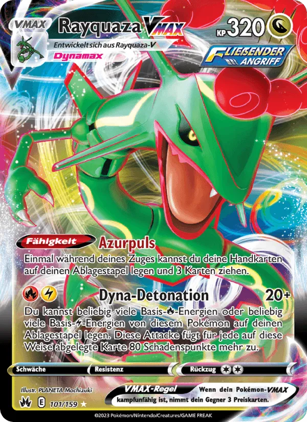 Rayquaza VMAX · Zenit der Könige 101/159