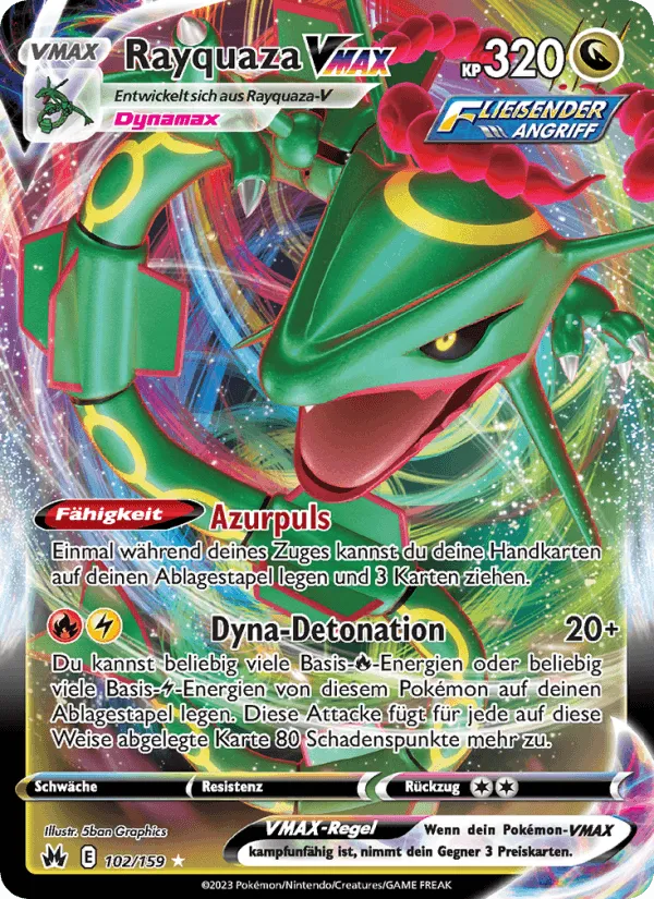 Rayquaza VMAX · Zenit der Könige 102/159