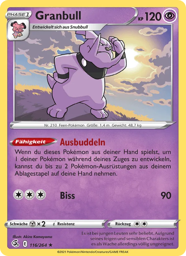 Granbull · Fusionsangriff 116/264