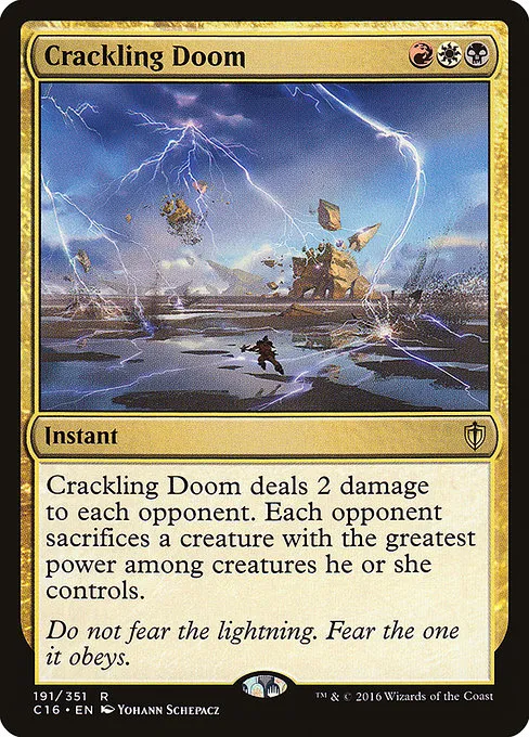 Crackling Doom · Commander 2016 191/351
