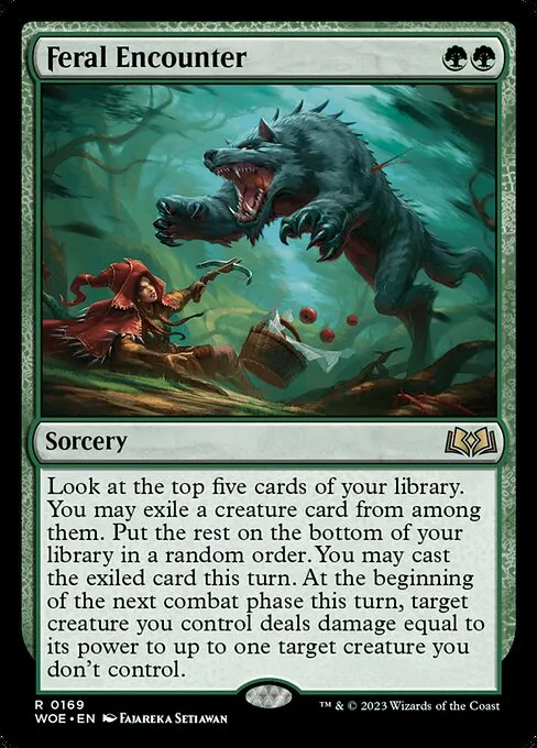 Feral Encounter · Wilds of Eldraine 169/381