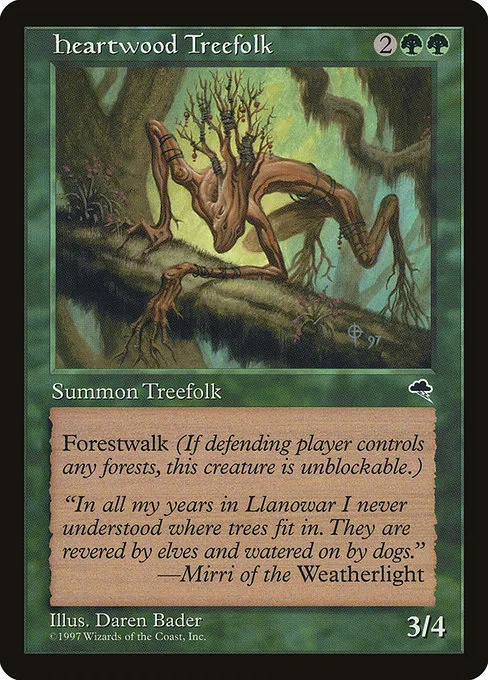 Heartwood Treefolk · Tempest 233/350