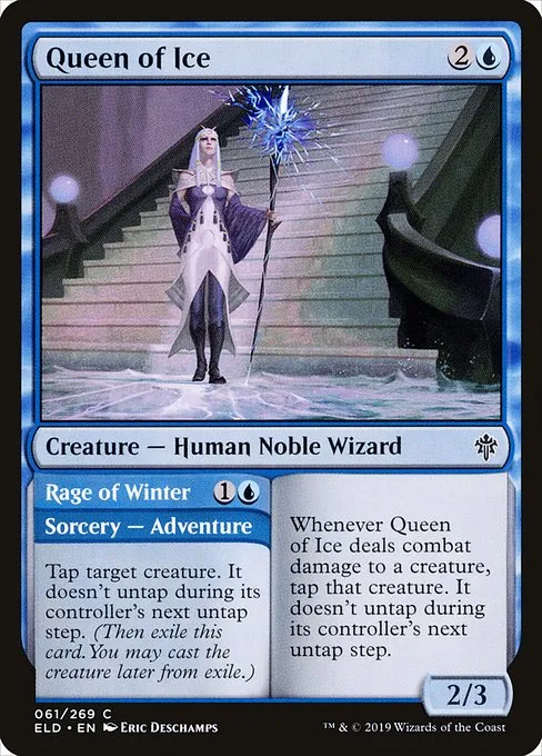 Queen of Ice // Rage of Winter · Throne of Eldraine 61/398