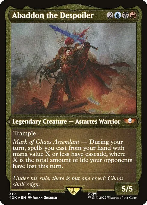 Abaddon the Despoiler · Warhammer 40,000 Commander 319/617