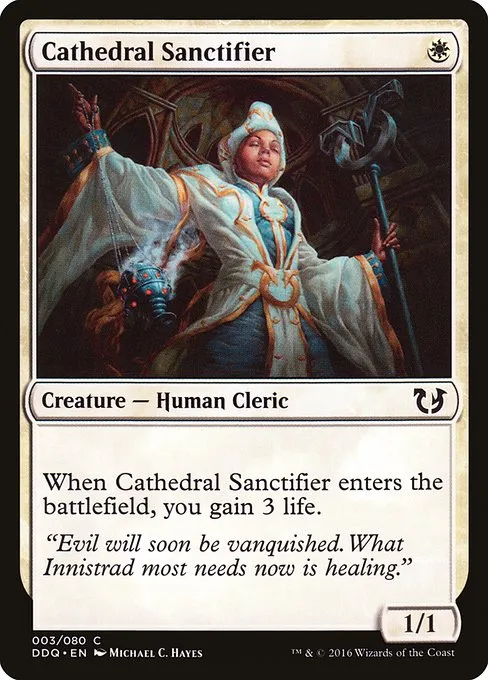 Cathedral Sanctifier · Duel Decks: Blessed vs. Cursed 3/80