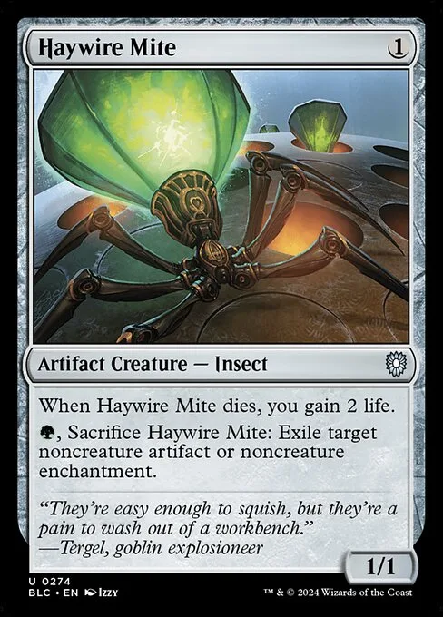 Haywire Mite · Bloomburrow Commander 274/356