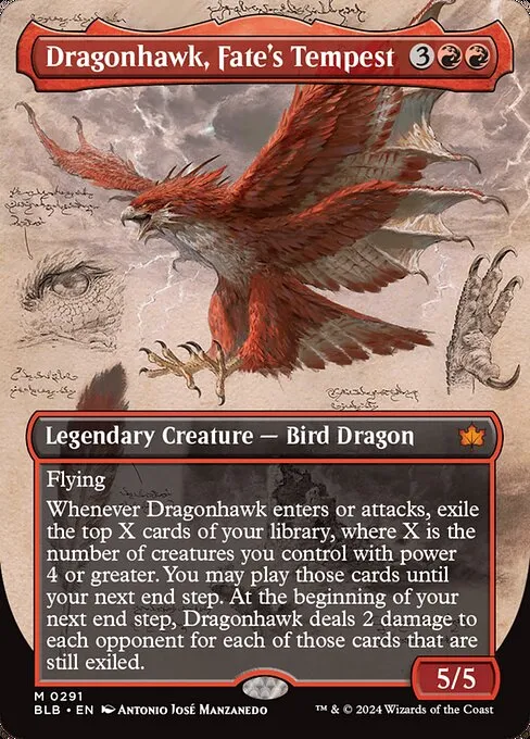 Dragonhawk, Fate's Tempest · Bloomburrow 291/398