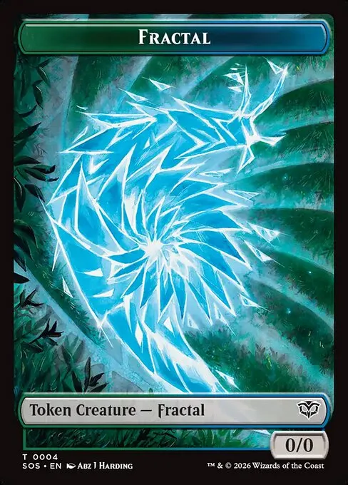 Fractal · Secrets of Strixhaven Tokens 4/14