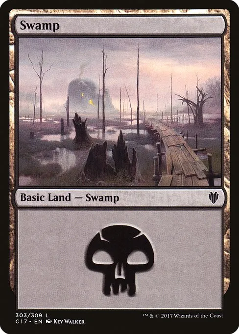 Swamp · Commander 2017 303/309